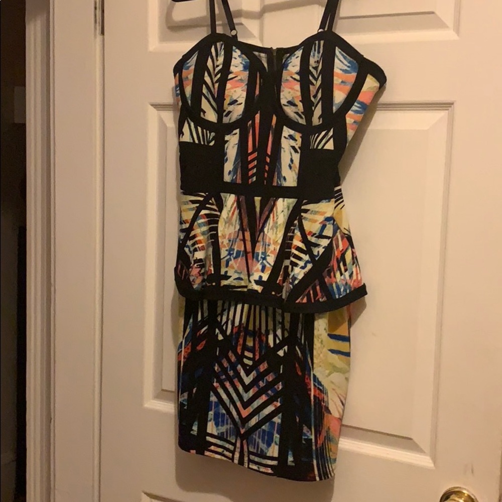 Floral Peplum Dress